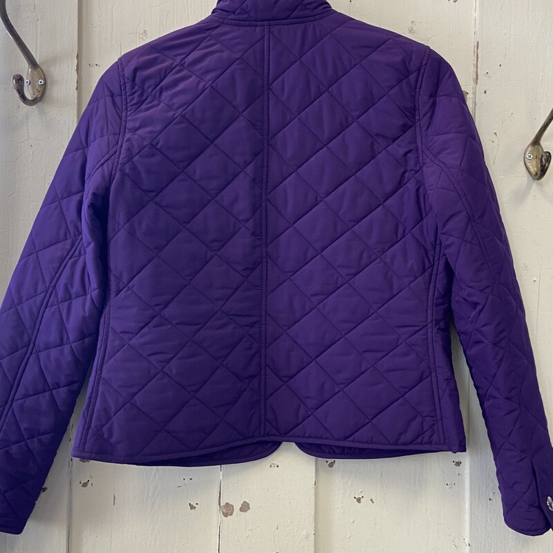 Purple Quilted Jacket<br />
Purple<br />
Size: M - P