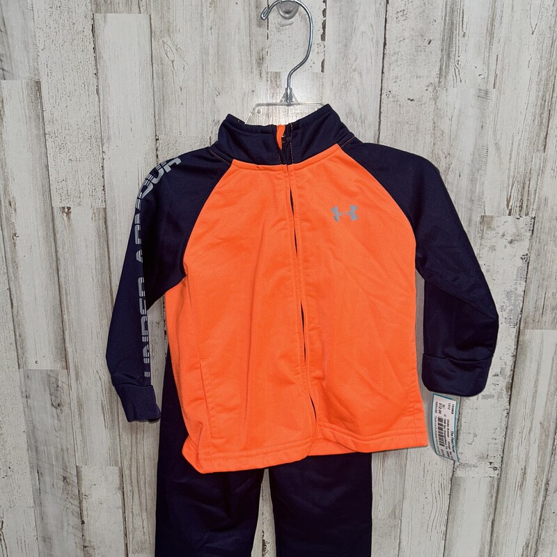 18M 2pc Orange/Navy Track