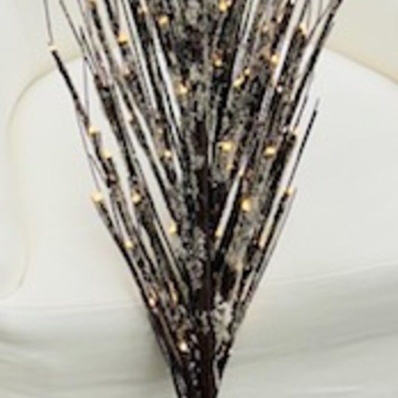 3 Pottery Barn Lit Crystal Branches
Brown White Size: 47L