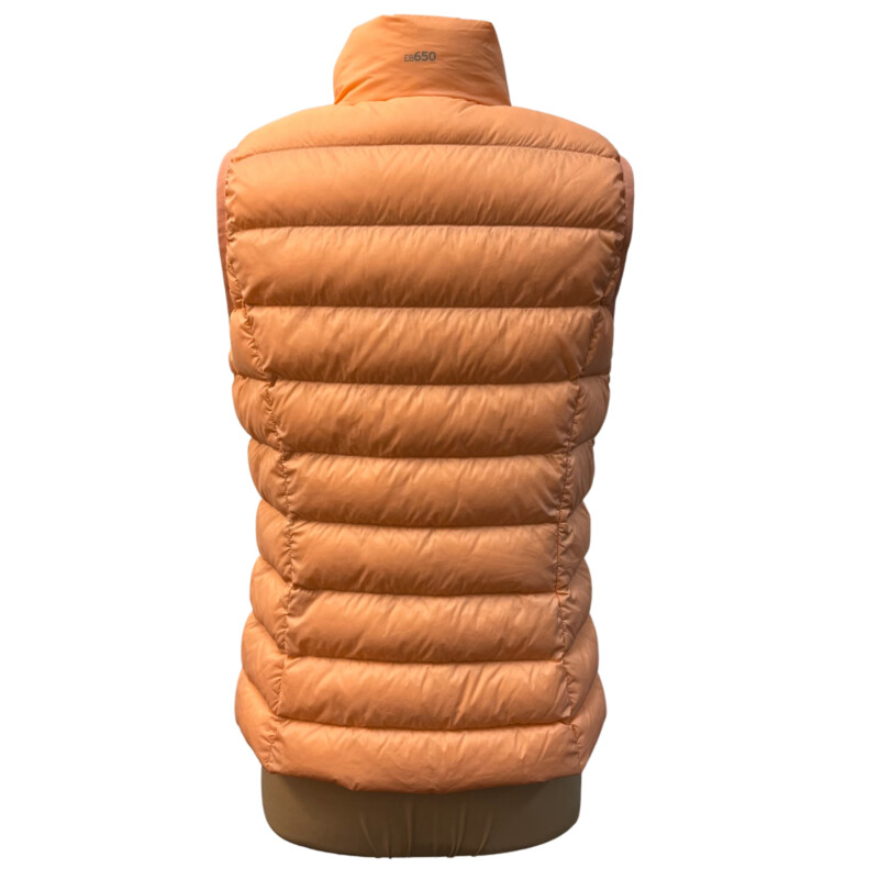 Eddie Bauer Vest<br />
Packable Down<br />
Color: Peach<br />
Size: Medium