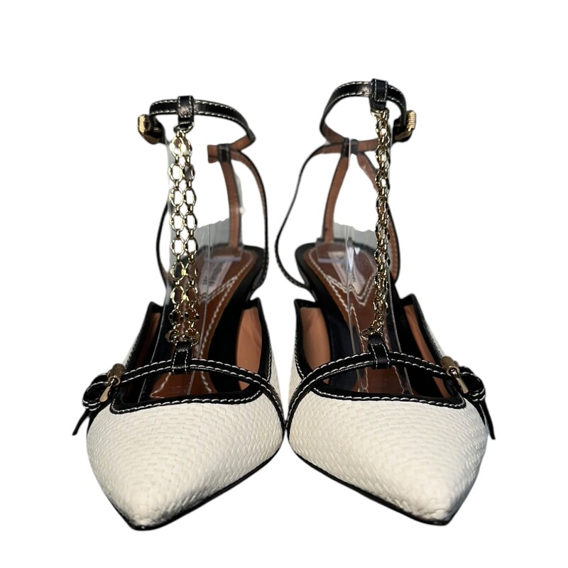 Zimmermann Embellished Heets<br />
 Cream<br />
 Size: 39<br />
Does not come with the original dust bag or box.