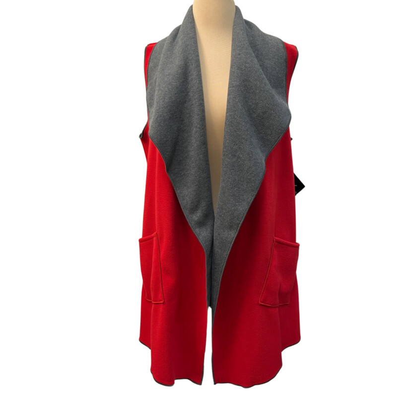 NWT Mia Reis Fleece Vest
Reversible
Colors: Red and Gray
Size: Small
Retails for $158.99