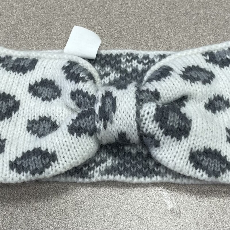 CP  Knit Headband, Grey/whi, Size: One Size