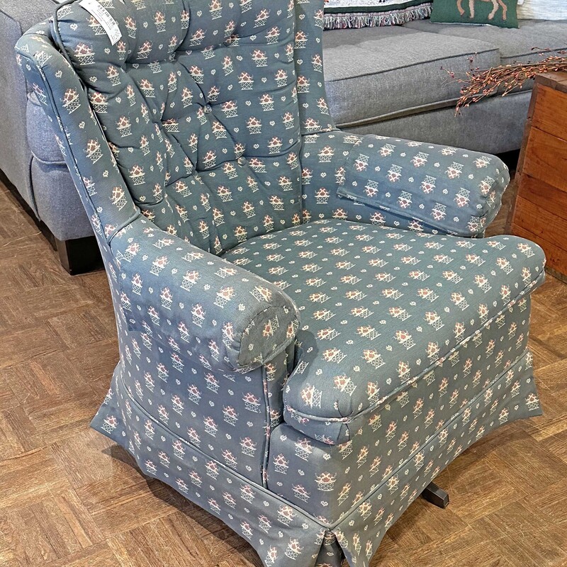 Blue Swivel Rocker