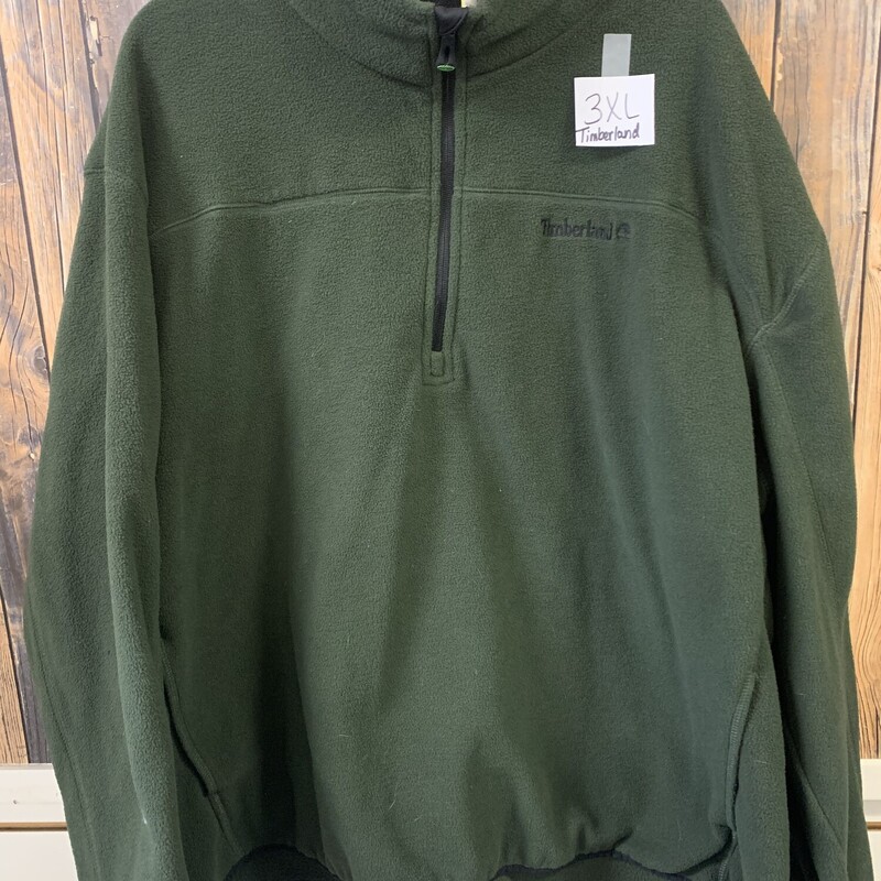 Green Timberland Halfzip, Size: 3XL