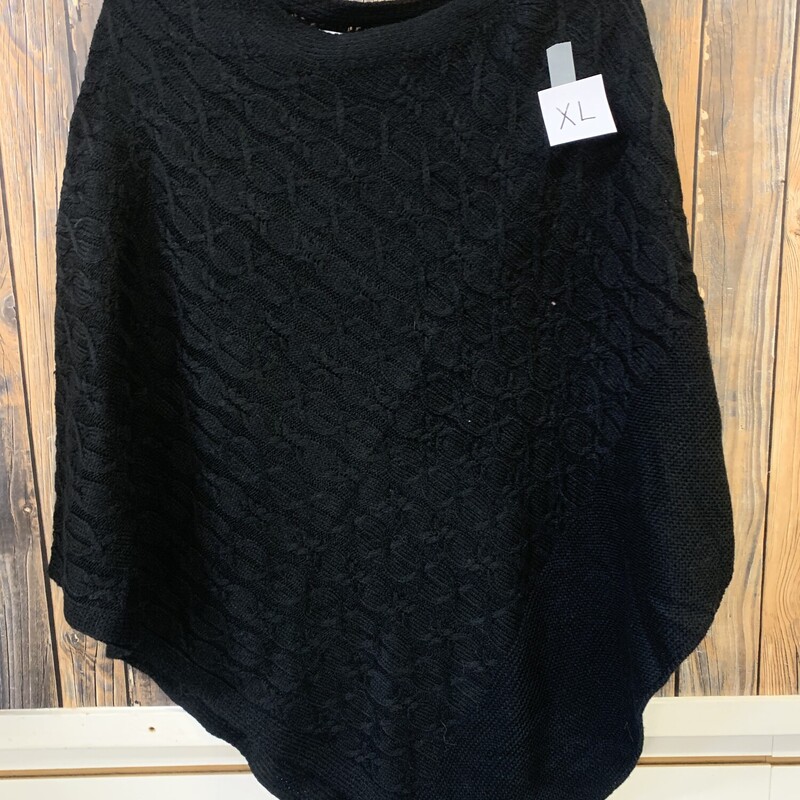 Black Shawl Sweater