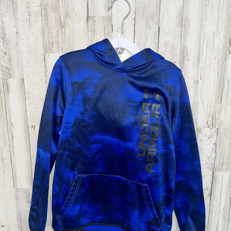 8 Blue Printed Hoodie