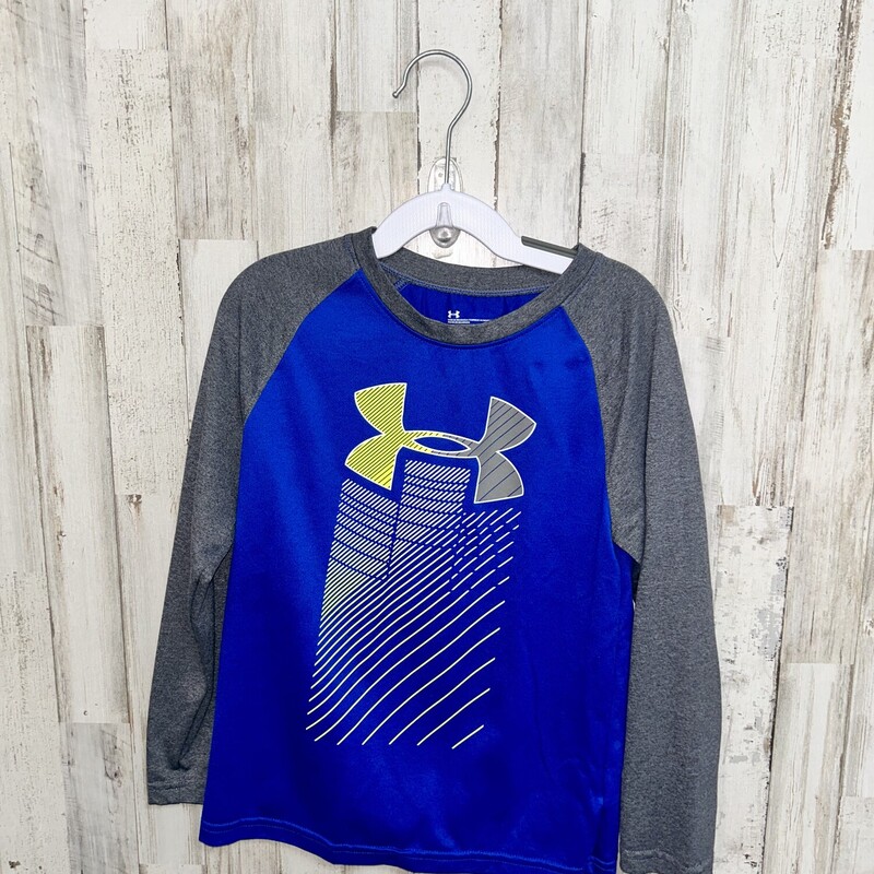 6 Blue Logo Raglan Tee