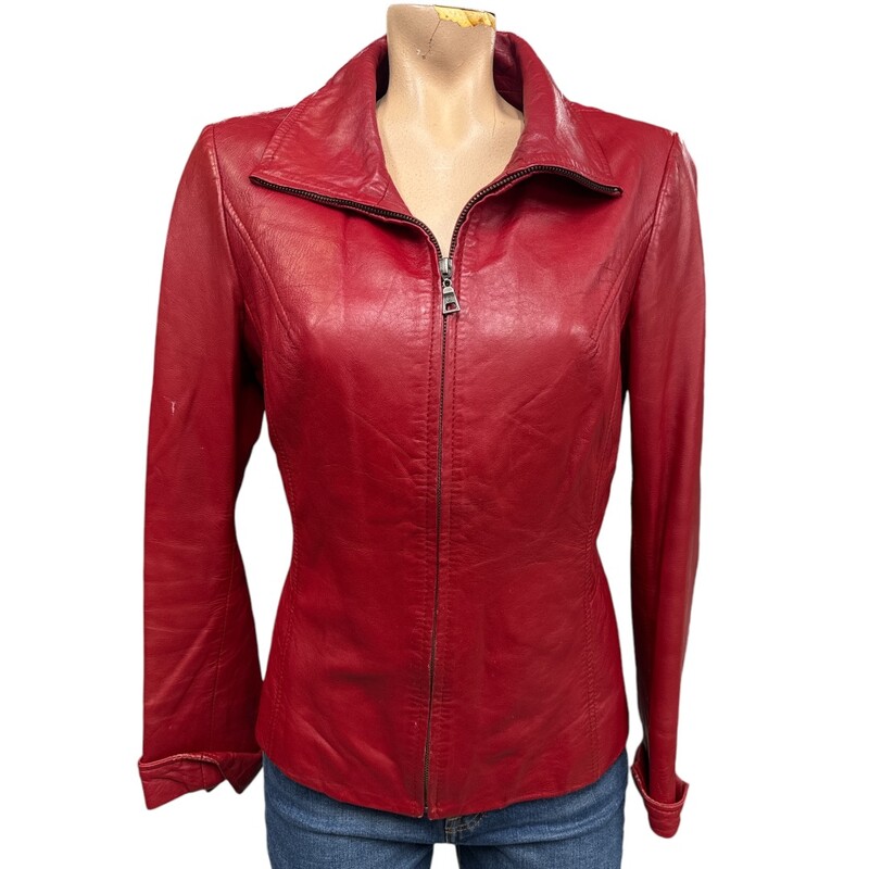 Danier Leather, Red, Size: S