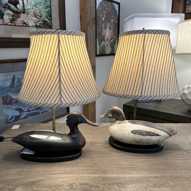 Vintage Duck Decoy Lamps