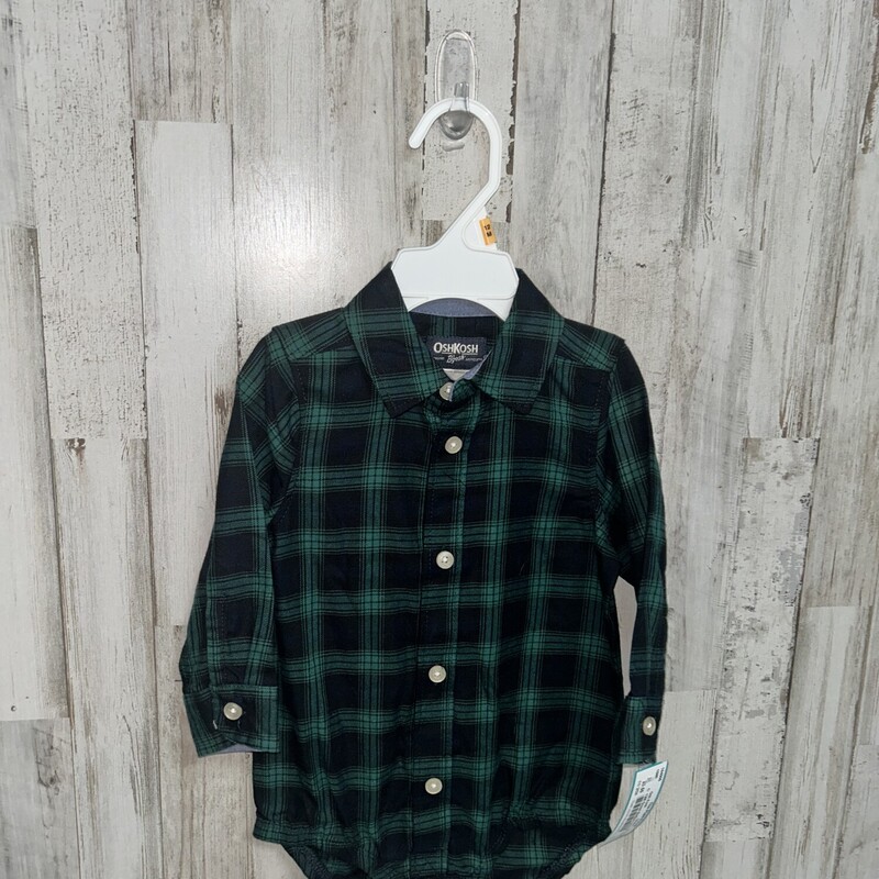 12M Green Button Up Bubbl