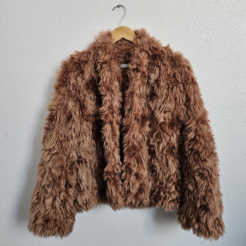 Vince Faux Fur, Pink, Size: Med