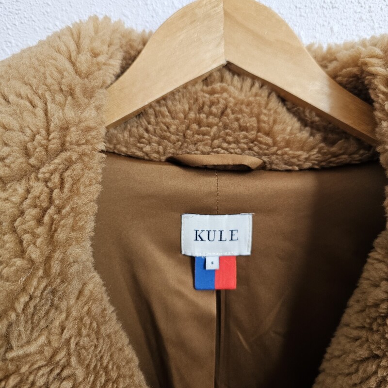 Kule Faux Fur, Camel, Size: Small