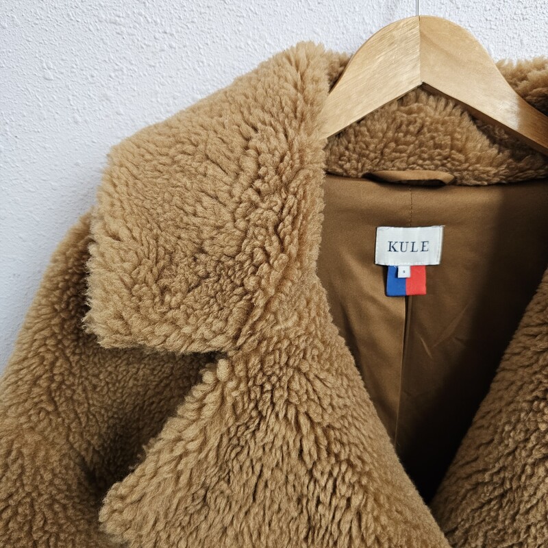 Kule Faux Fur, Camel, Size: Small