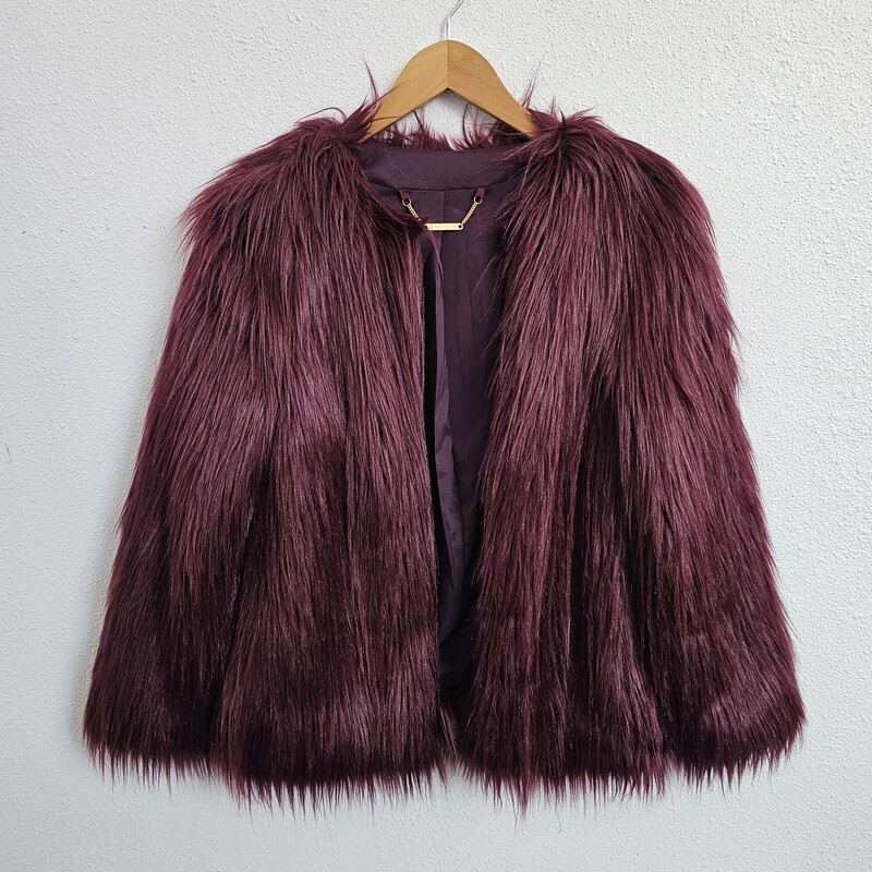 Trina Turk Faux Fur, Purple, Size: XS