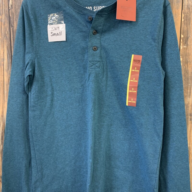 NWT Blue With Buttons Shirt, Size: S. Mossimo