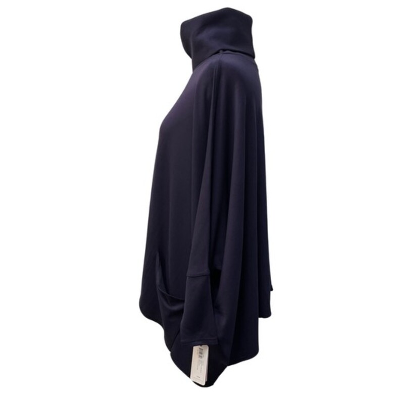 NEW with tags Jofit Jo Poncho<br />
Dolman sleeves<br />
Turtleneck<br />
Flattering silhouette<br />
Two pockets<br />
Relaxed, oversized fit<br />
Luxuriously soft and snuggly<br />
From morning fitness to dinner with friends, we design apparel that flatters, slims and performs all day, every day.<br />
Size: XS/S