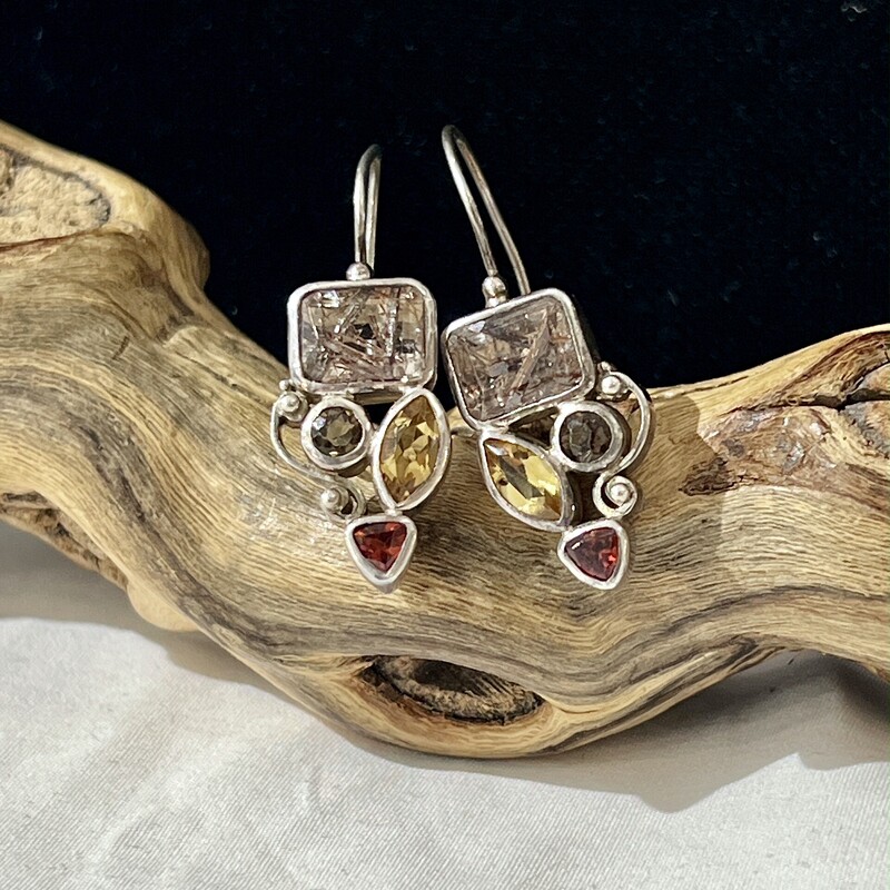 Stelring multi-stone earrings