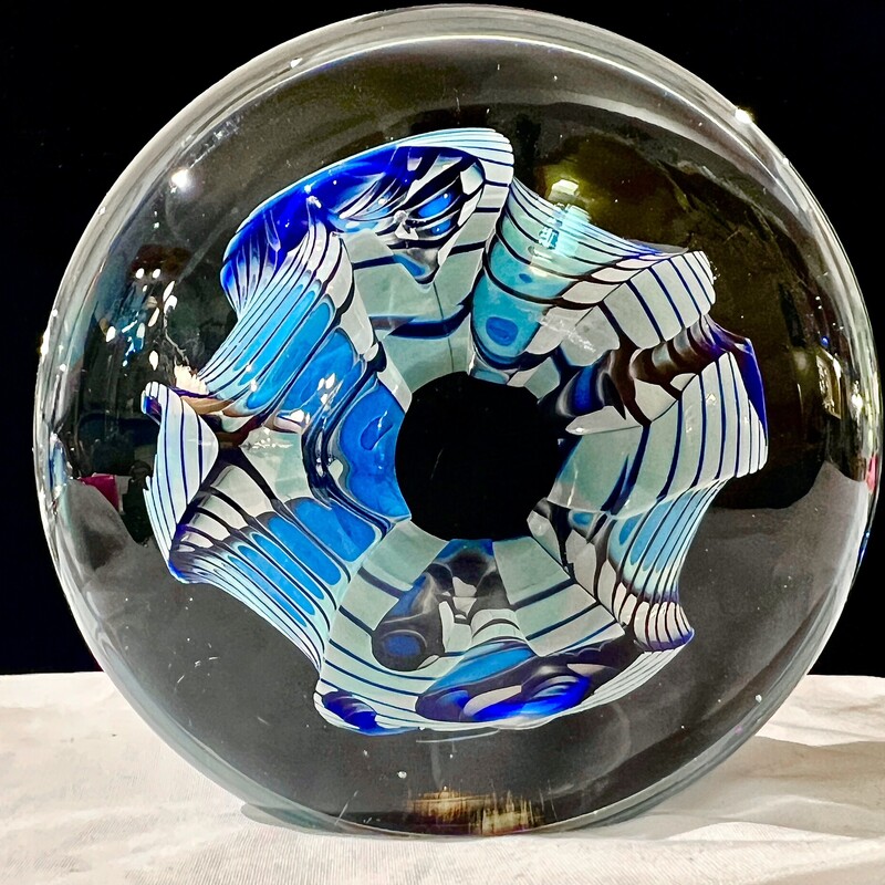 Paperweight Blue Abstract