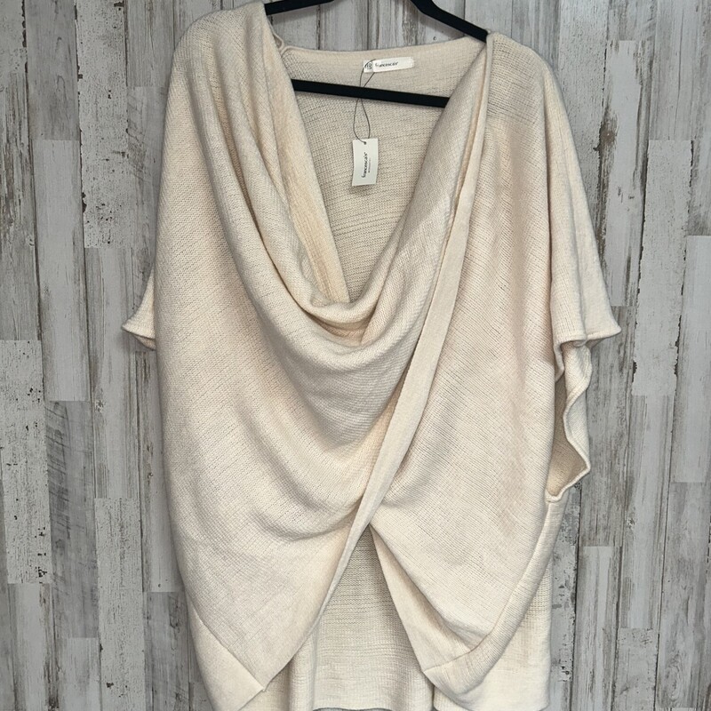 NEW O/S Cream Poncho