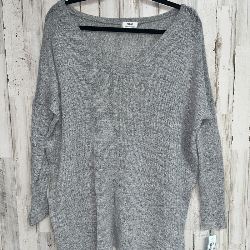 S Grey Knit Top