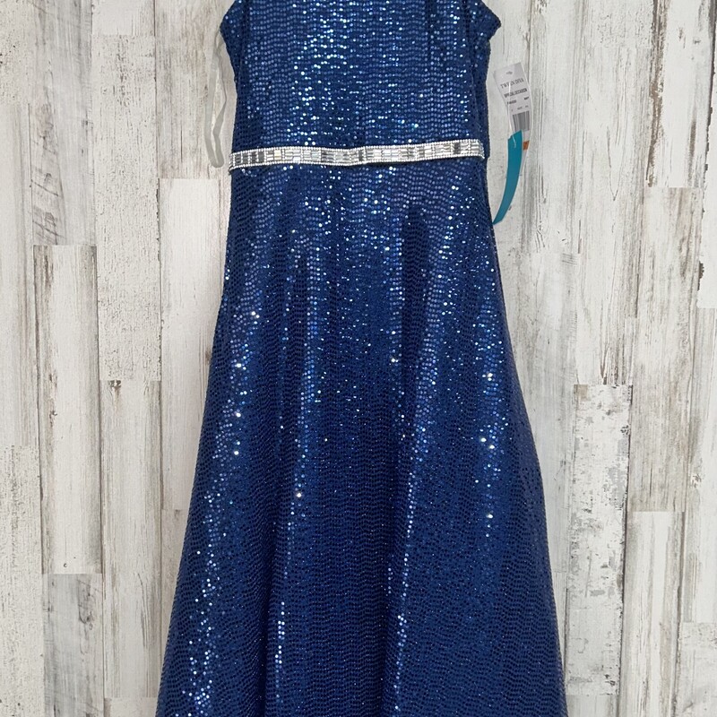 NEW 7 Blue Sequin Dress