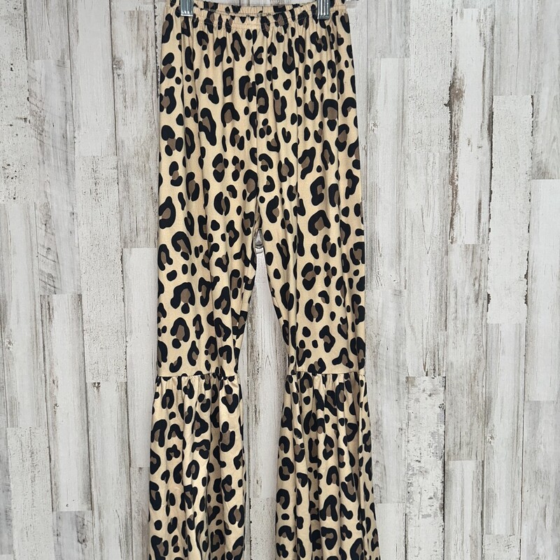 10/12 Leopard Print Flare, Tan, Size: Girl 10 Up