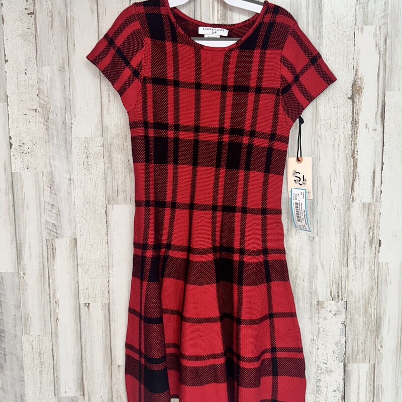 NEW 10/12 Red Plaid Knit