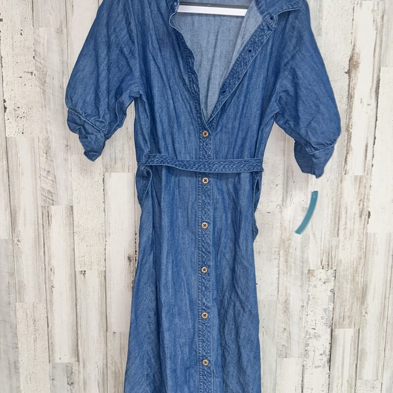 10/12 Denim Button Up Dre, Blue, Size: Girl 10 Up