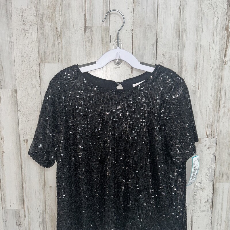 12/14 Black Sequin Top