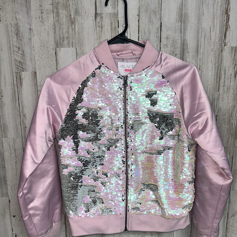 10/12 Pink Sequin Bomber