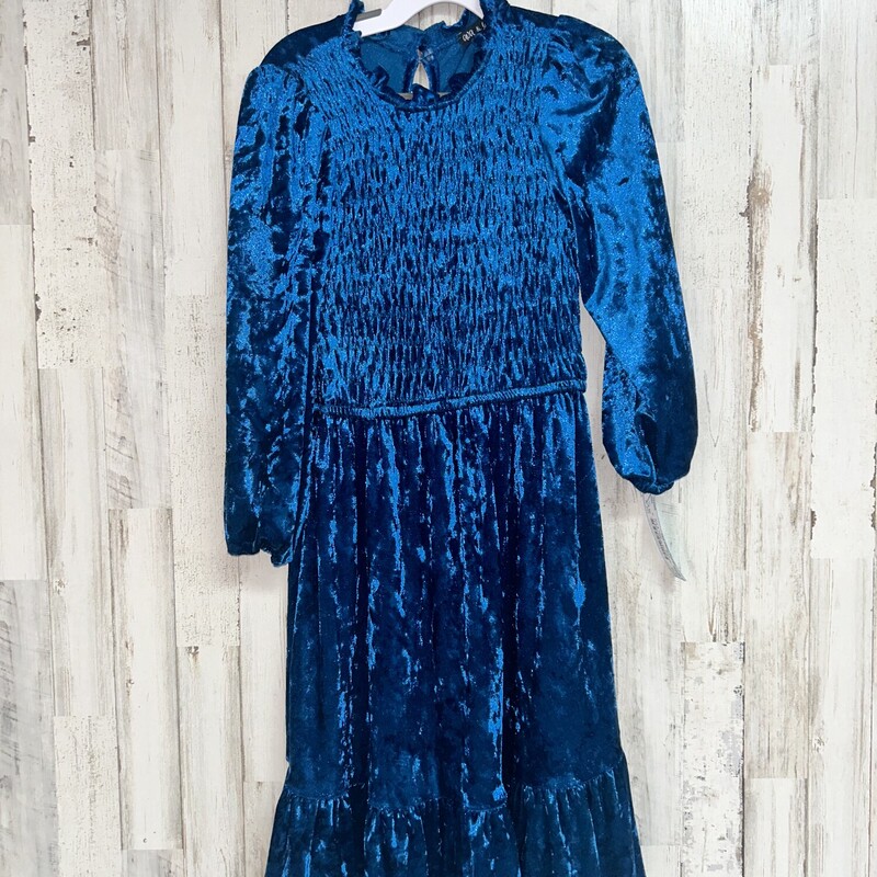 12 Blue Velvet Smock Dres