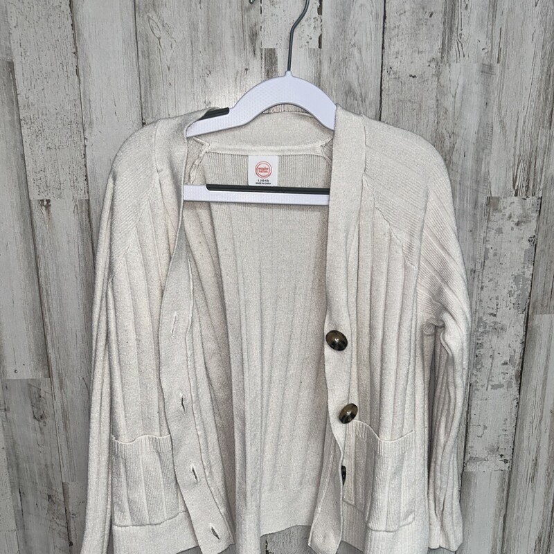 10/12 Beige Button Cardig