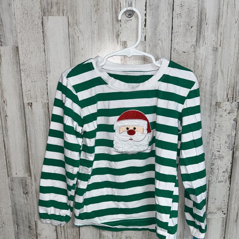 6 Green Stripe Santa Tee