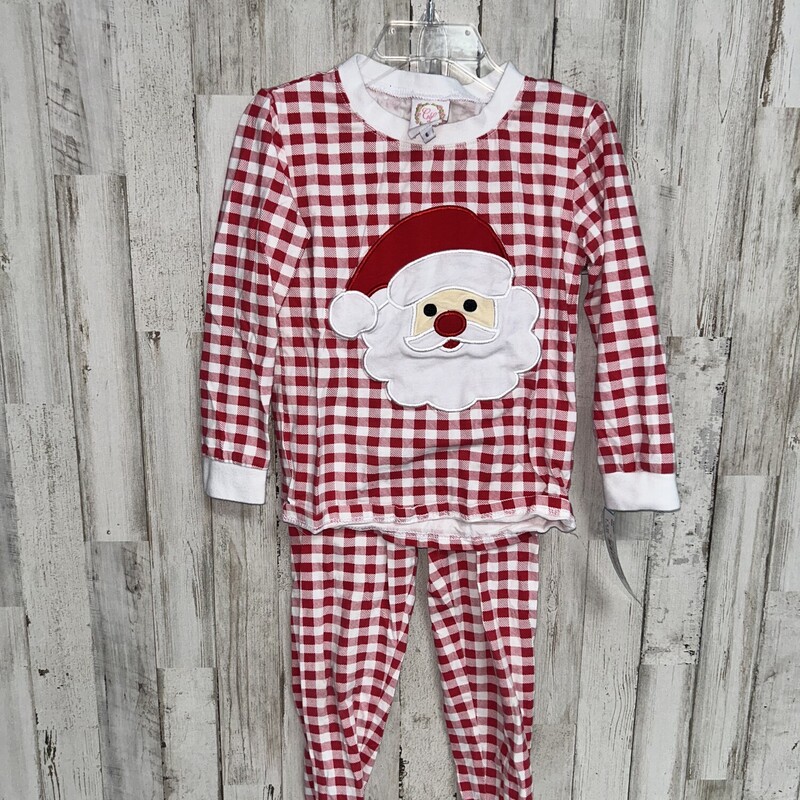 6x Red Santa Plaid PJs