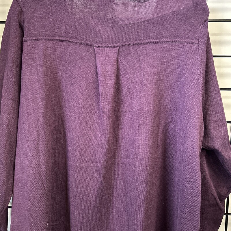 Philosophy Sweater, Purple, Size: 2X