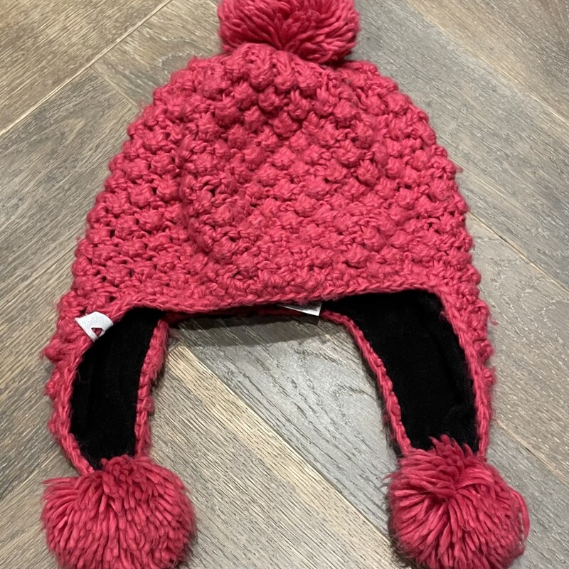 Spyder Pom Pom Knit Hat, Fuchsia, Size: One Size