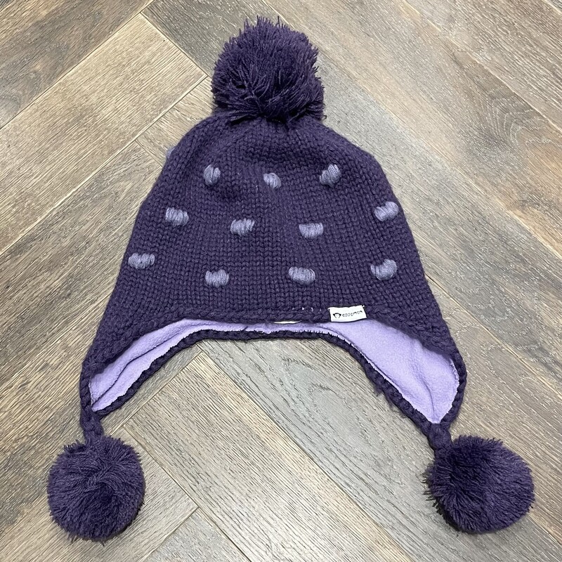 Appaman Pompom Knit Hat, Purple, Size: 8-10Y