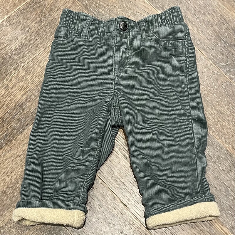 Old Navy Lined Corduroy, Green, Size: 6-12M