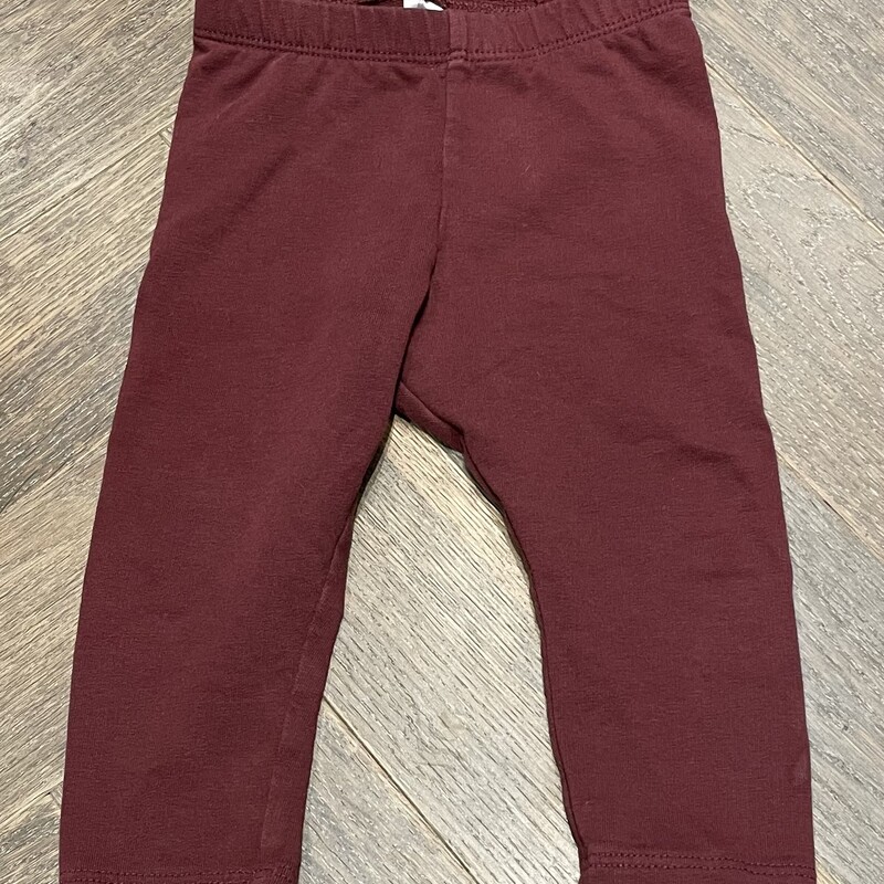 H&M Baby Legging, Maroon Size: 6-9M