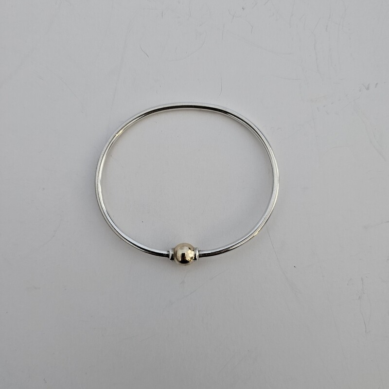 Cape Cod Bangle, .925/14k, Size: Silver