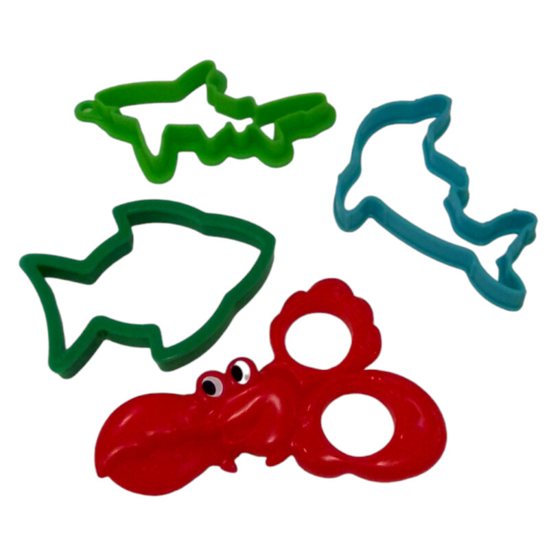 4pc Sea Creature Cutters