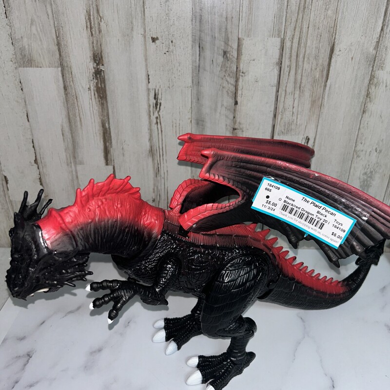 Black/red Dragon Toy 20 I, Black, Size: Toys