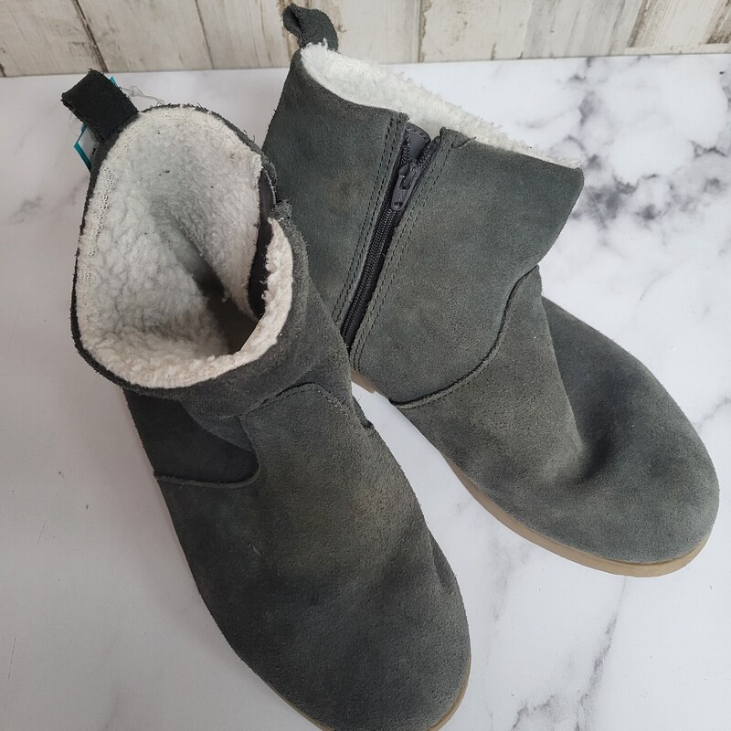 1Y Grey Zip Boots