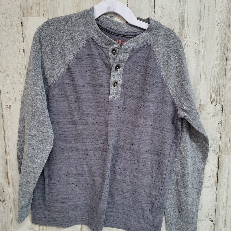 6/7 Grey Button Raglan