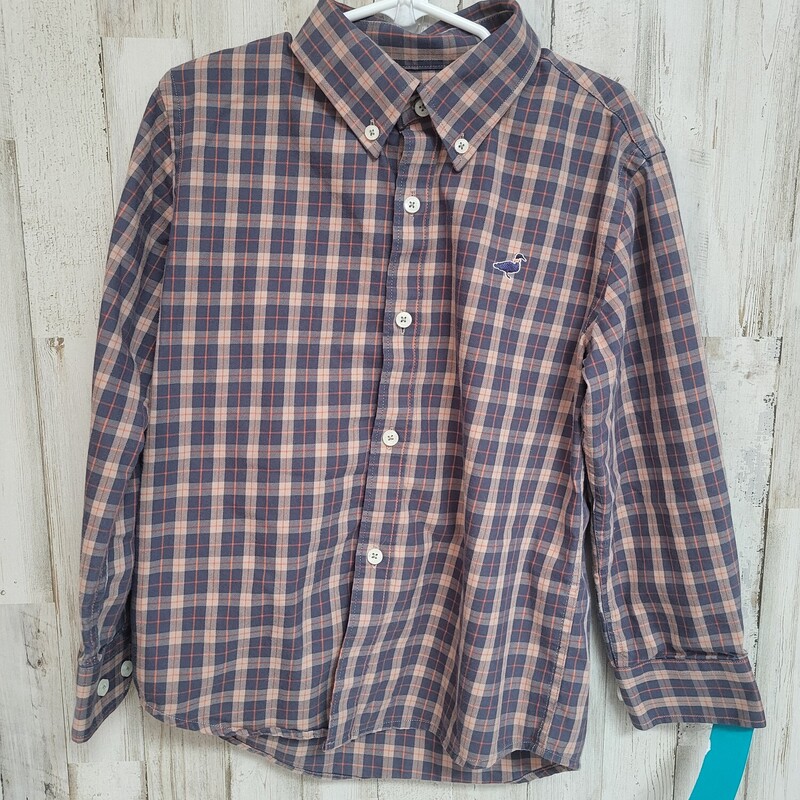 6x Tan Plaid Button Up