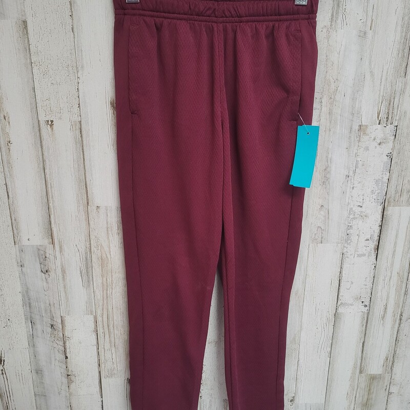 8 Maroon Athletic Pants, Maroon, Size: Boy 5-8