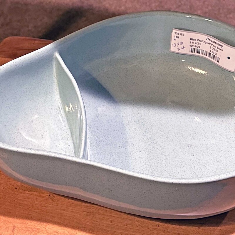 Blue Pfaltzgraff Pear Bowl
13 In x 10 In X 4 In.