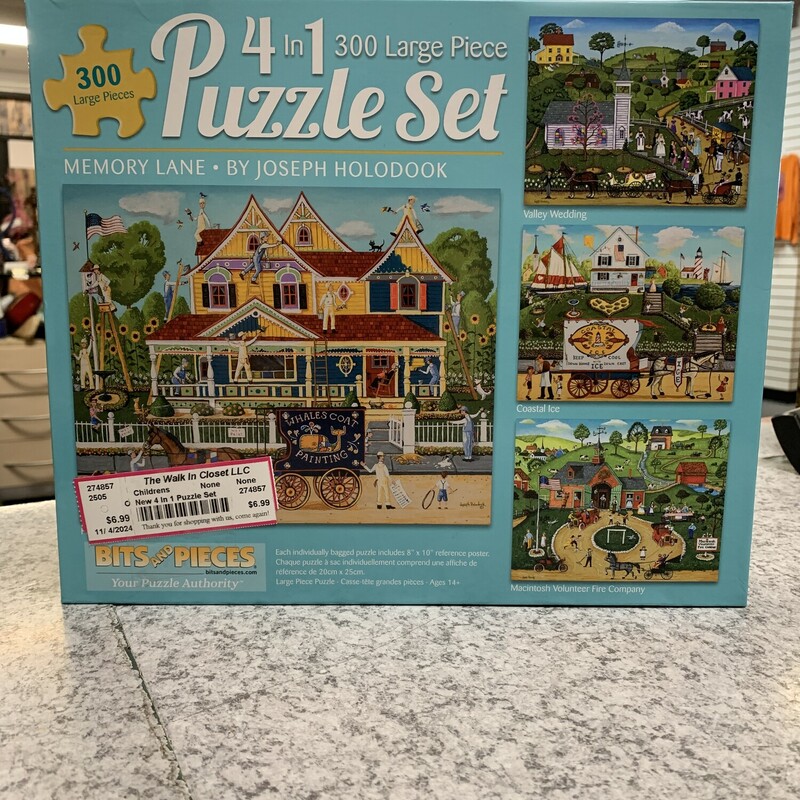 New 4 In 1 Puzzle Set