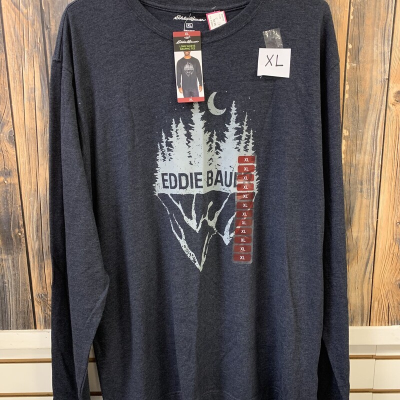 NWT Eddie Bauer Gray Shirt, Gray, Size: XL